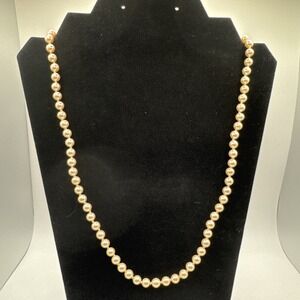 Vintage Monet Pearl Necklace 23.5"